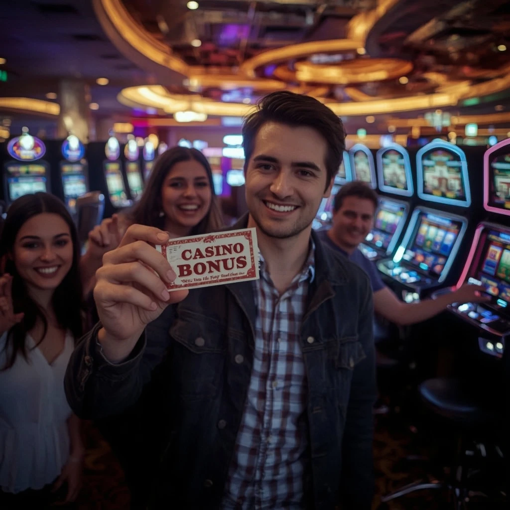 a person with a casino bonus ILUCKI CASINO